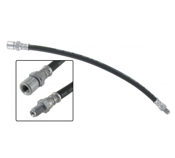 Brake hose (each) Beetle VW 1200, VW 1300 and VW 1500 front side with disc brakes 8.1966 and later